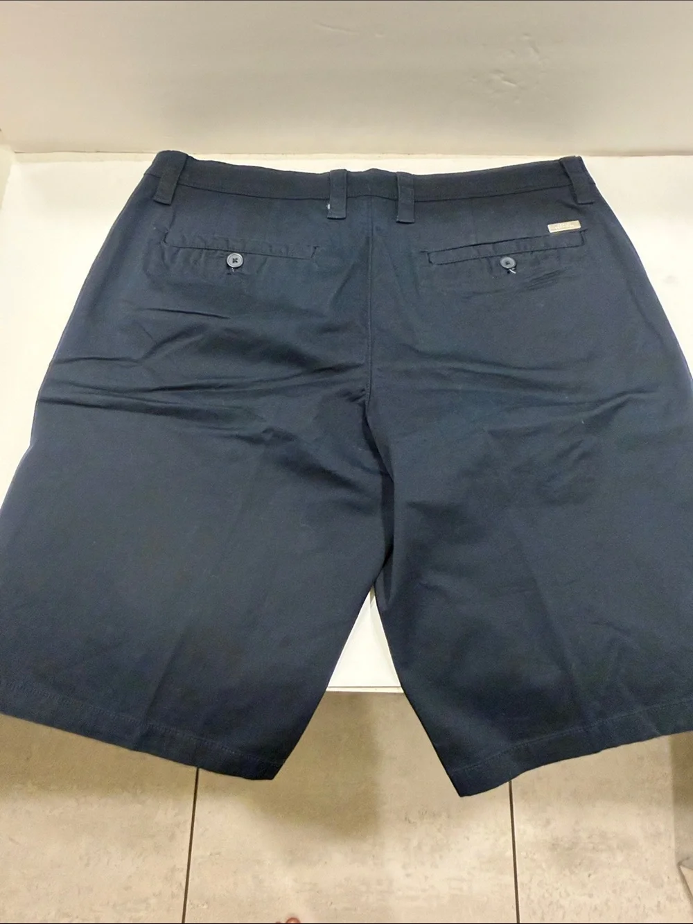 A/X Armani Exchange Men's Dark Navy Flat Front Shorts